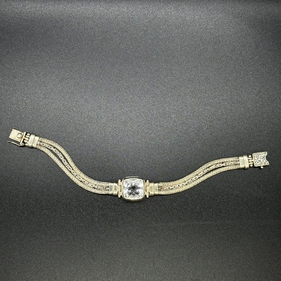 Sarda Quartz Byzantine Bracelet & Earrings Set - Picture 2 of 8